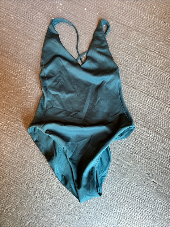 Left On Friday Other - Left On Friday Teal V-Neck One-Piece Swim Bodysuit new with out tag